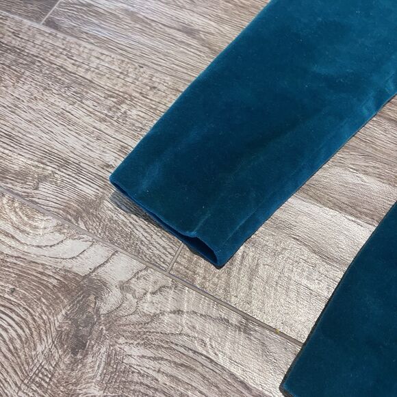 VIntage Blazer Womens 7/8 Green Velvet Mark Hober 70s Prep Royal Irish Christmas - Picture 5 of 15